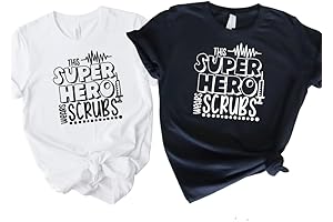 This Superhero wears Scrub Nurse Superhero T-Shirt for Appreciation Week or Gifts