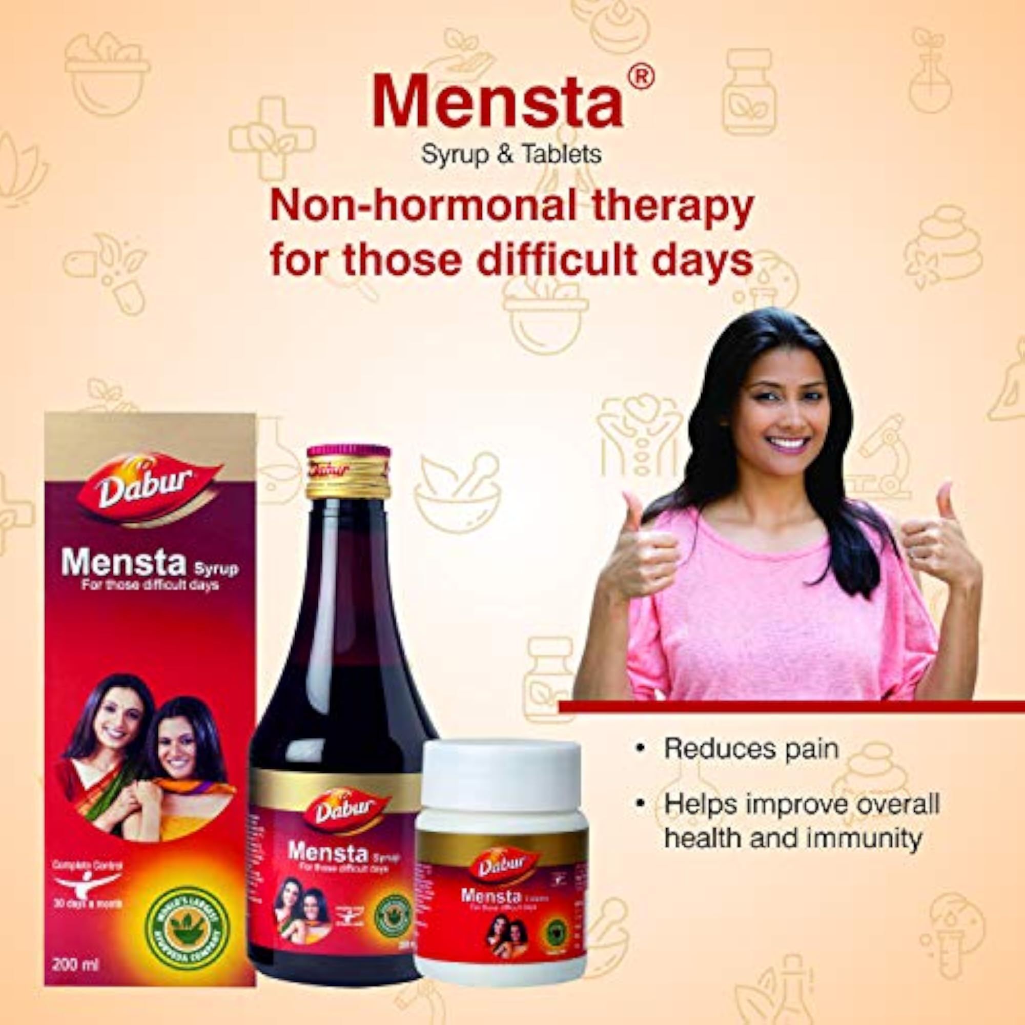 Dabur Mensta Herbal Tablets, 30 Tablets