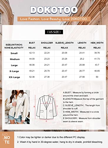 Dokotoo Womens Winter Pocketed Sherpa Lined Faux Suede Shacket Jackets Fleece Fur Collar Snap-Button Long Sleeve Outwear Coat For Women,S,Gray #TOP5