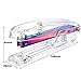 Maxdot Acrylic Stapler Rose Gold Desktop Stapler with 1000 Pieces Rose Gold Staples for Office Desk Accessory (Multicolor)