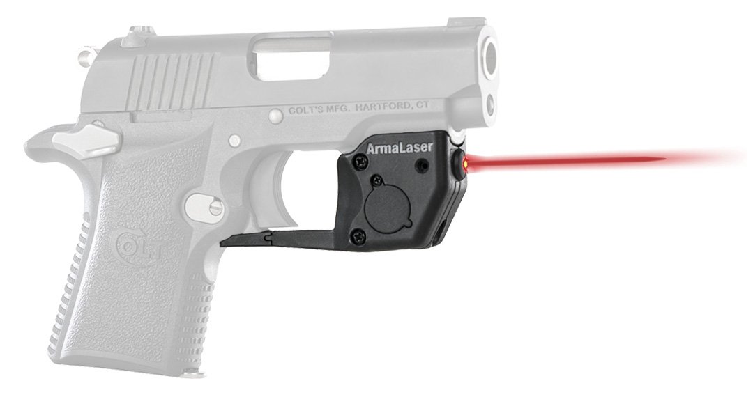 ArmaLaser TR17 Designed to fit Colt Mustang XSP 380 RED Laser Sight with GripTouch Activation [FITS Polymer Frames ONLY]