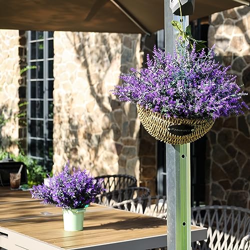 Sredumn 20 Bundles Artificial Flowers, artificial plants outdoor,UV Resistant Plastic Shrub Fake Flowers, for outside, garden, hanging, basket, fence, window, trellis decoration (Fuchsia) - Cosy Home Interiors Sredumn 20 Bundles Artificial Flowers, artificial plants outdoor,UV Resistant Plastic Shrub Fake Flowers, for outside, garden, hanging, basket, fence, window, trellis decoration (Fuchsia) - Image 6