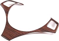 Vista 2 de 4 estilos ABS cromo para BMW E90 serie 3 2005-2012 volante de coche decoración marco ajuste accesorios (grano de madera de pino)