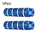 Jorzer Bike Foot Pegs Aluminum Alloy Anti-Skid Cycling Pegs Fit 3/8 Inch Axles Non-Slip Pedals for Mountain Bike Accessories Blue.