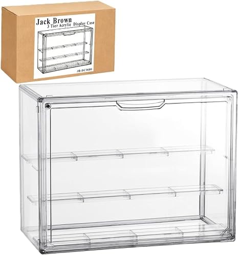 Jack Brown 3Tier Acrylic Stackable Clear Display Case Gift Stand Set 2 Pack