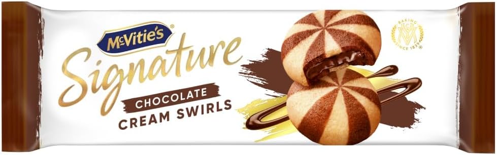 McVitie's Signature Chocolate Cream Swirls, 142 g (Pack of 1)