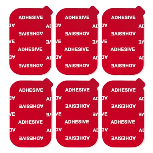 VIIMAKE Lot de 6 adhésifs rectangulaires transparents, pour tableau de bord magnétique, support de téléphone de voiture, autocollants de base, adhésifs double face