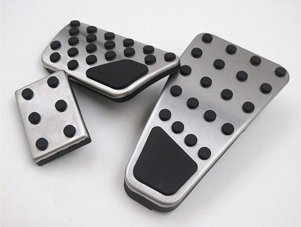 iJDMTOY 3pc Set Track Racing Style Direct Fit Silver Aluminum Foot Pedal Cover Kit, Compatible with Dodge 2009-2018 Gen4 RAM 1500 2500 3500 - Image 7