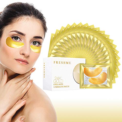 FRESHME Under Eye Mask - 20 Pairs Gold Eye Pads Hyaluronan Eye Patches