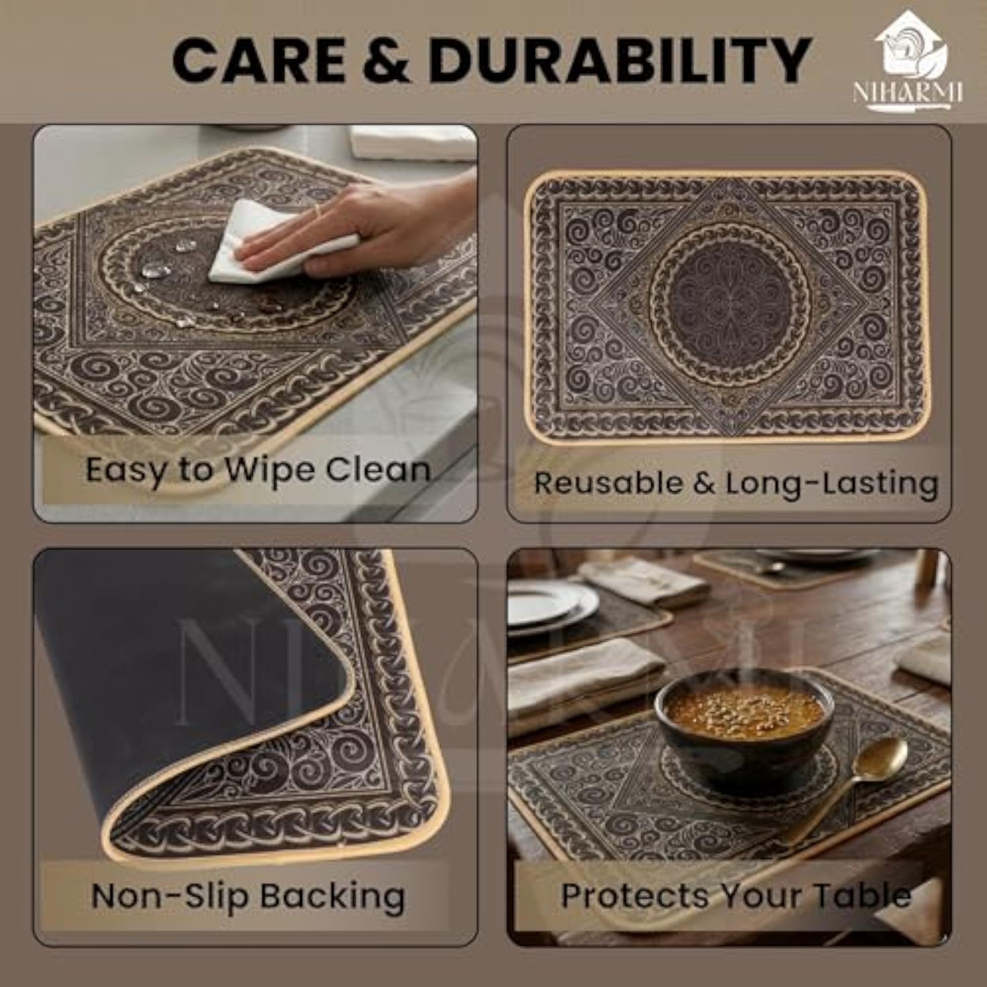 Premium Celtic Renaissance Placemats for Dining Table