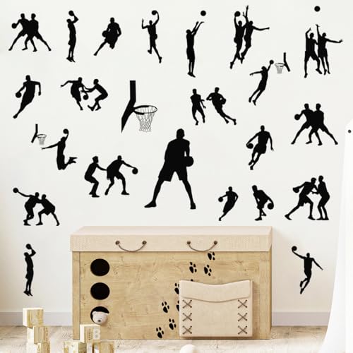 Vinilos decorativos de baloncesto para pared 4 planchas miniatura 2
