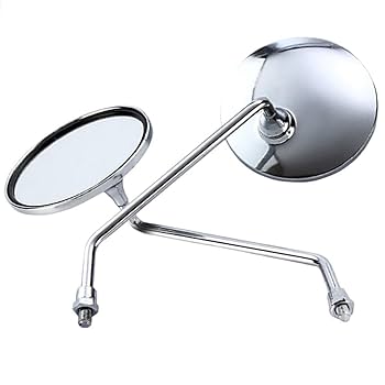 Vespa ミラー 丸型 純正　未使用 Amazon | FJmark 丸型 メッキミラー 汎用 バイクミラー 8mm 正