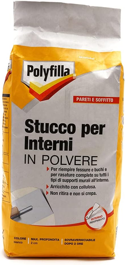 Stucco Per Interni POLYFILLA In Polvere | Per Riparare Buchi E Fessure Su Pareti E Intonaci - Foto 9