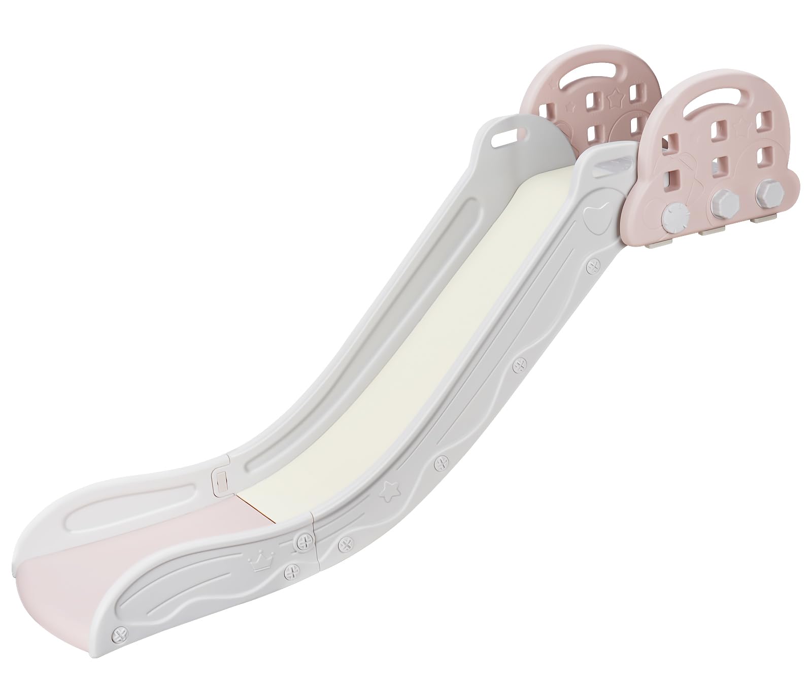 Couch Slide for Kids,Starry sky bed Edge sofa slide,Used with beds, Stairs, Bedside Tables, and Stairs for Toddlers Age 3+, The Maximum Load-Bearing Capacity is 220LBS, Easy to Install, Pink