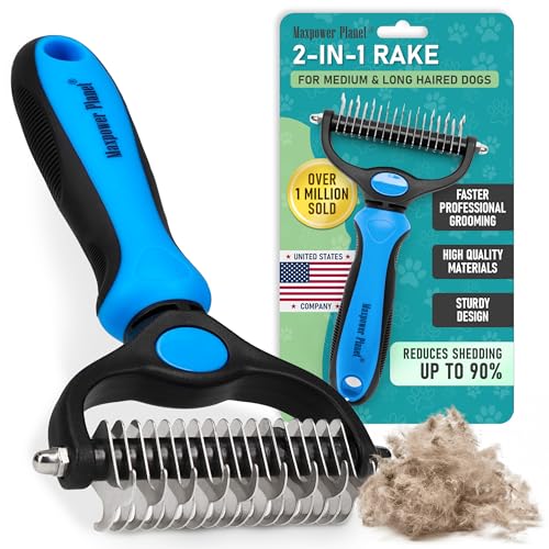 Maxpower Planet Dog Grooming Rake,...