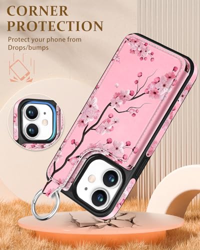 Shorogyt for iPhone 11 Wallet Case, Floral - image 4