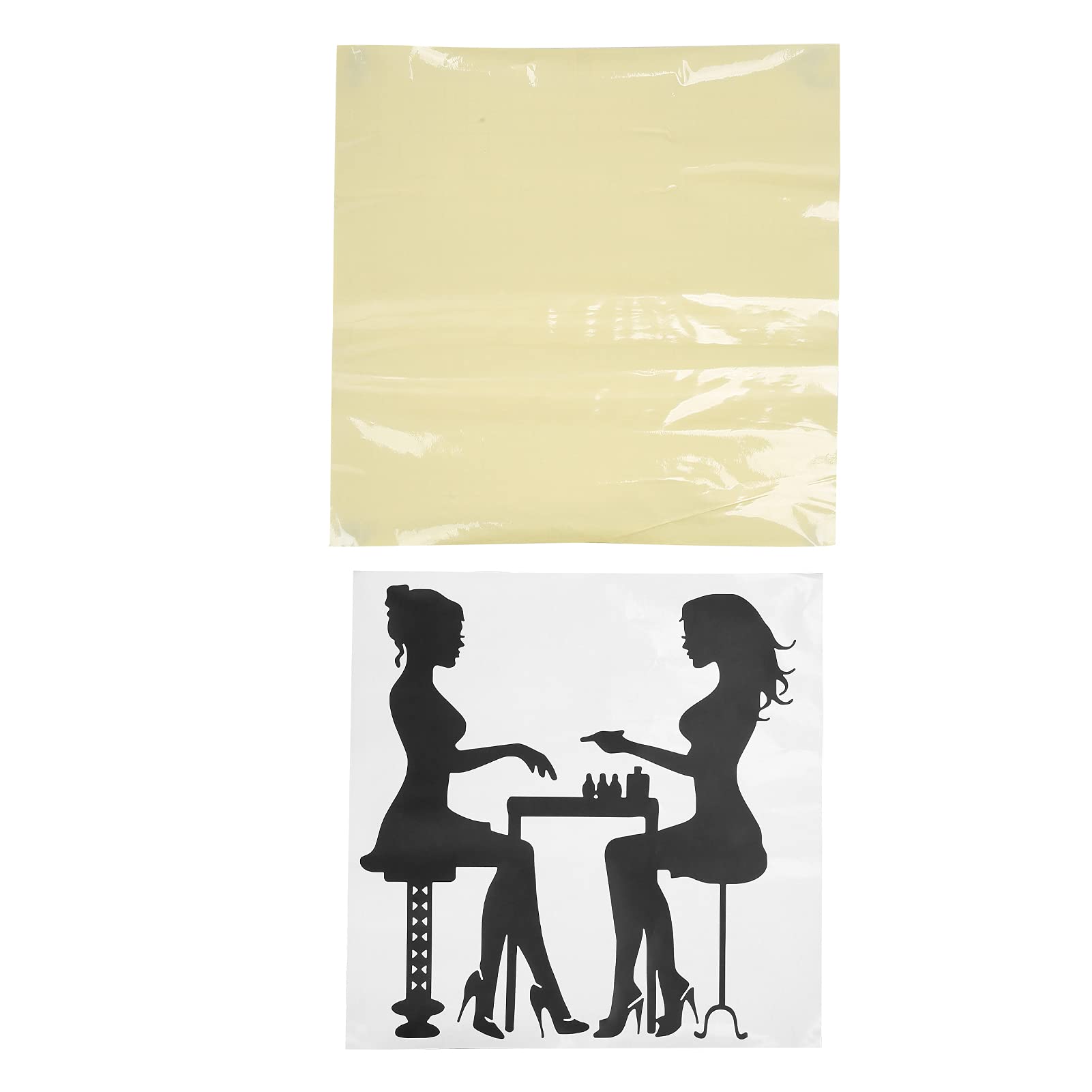 Adesivo Decorativo per Salone di Bellezza Adesivo Parete Impermeabile Durevole Ed Elegante per Saloni di Bellezza Materiale Vinilico in PVC (L)