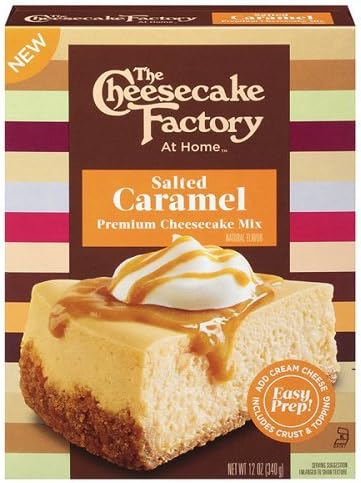 The CHEESECAKE FACTORY At Home Salted Caramel Premium Cheesecake Mix (1-BOX) (NET WT 12 OZ)
