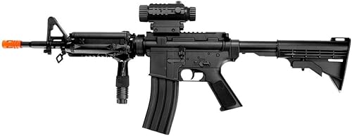 Well D92H M4A1 Airsoft Pistola de rifle eléctrico AEG Full Auto con accesorios tácticos