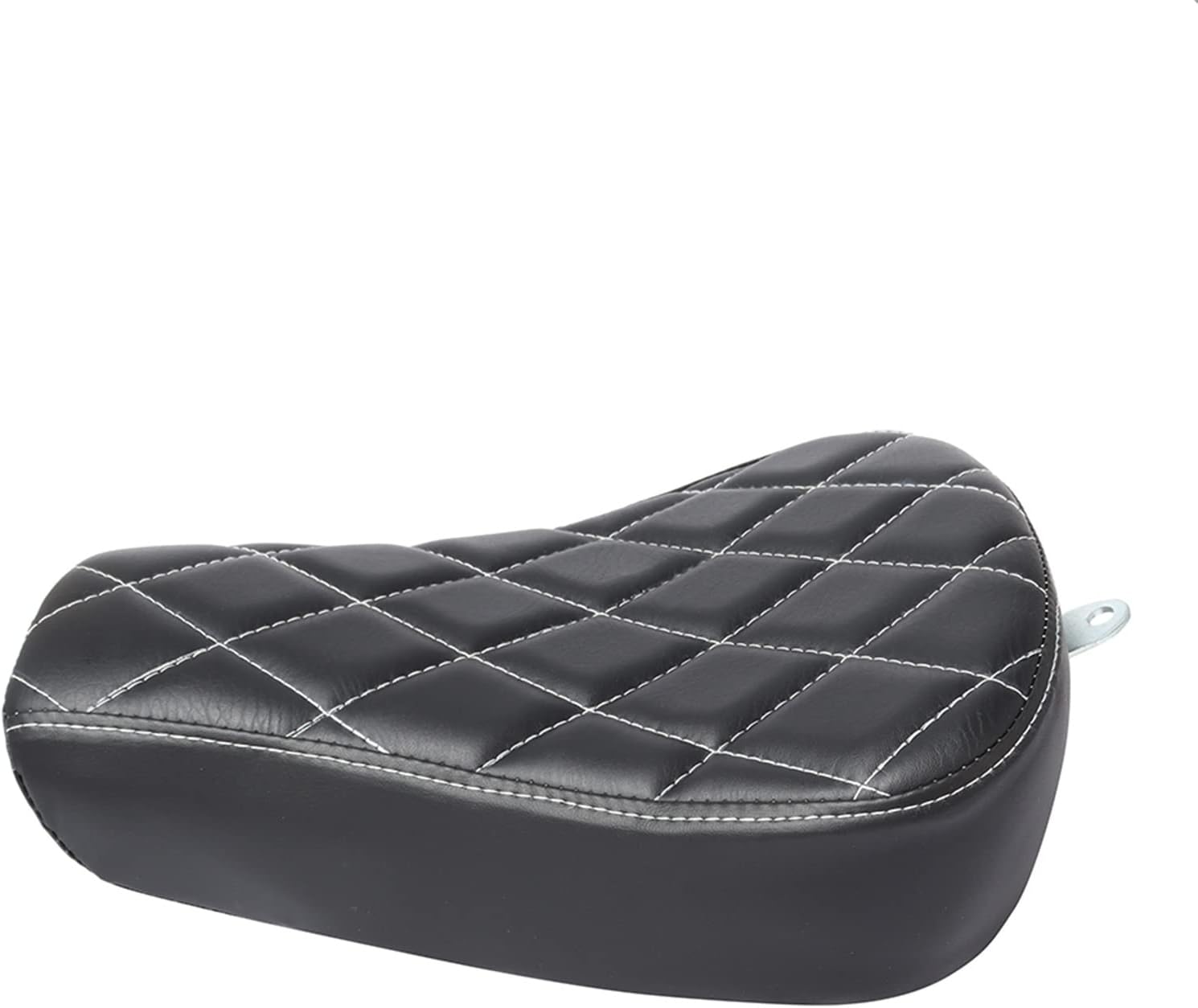 Motorcycle Driver Rider Solo Seat Cushion For Harley Sportster Forty Eight XL1200 883 72 48, Black Diamond