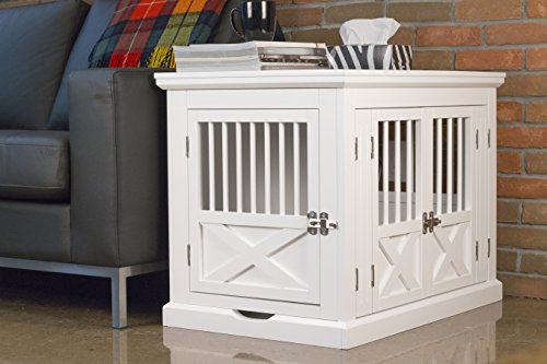 Zoovilla Merry Products Triple Door Medium Dog Crate, Dog Kennel, Dog Cage, White #TOP1