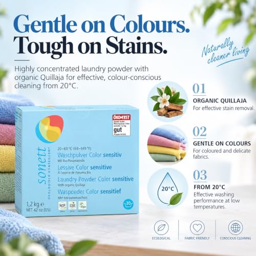 Sonett Waschpulver Color sensitiv, 1.2 kg – Ansicht 2