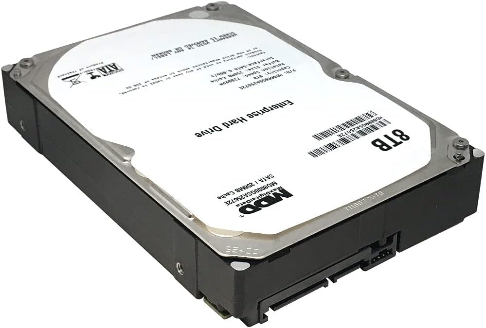 MDD MAXDIGITALDATA MaxDigitalData 8TB 7200 RPM 256MB Cache SATA 6.0Gb/s 3.5-inch Internal Enterprise Hard Drive (MD8000GSA25672E) - 3 Years Warranty (Renewed)
