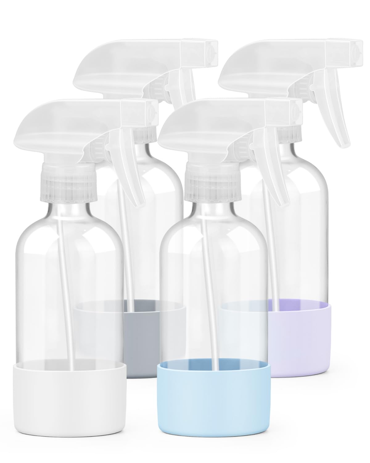Flacons pulvérisateurs en verre pour entretien maison plantes et soin des cheveux lot de 4