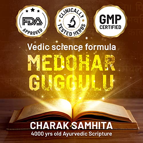 Gynoveda-Weight-Loss-Ayurvedic-Tablets-Reduce-Fat-from-Belly-Hips-Thighs-with-Medohar-Guggulu-NO-MORE-Protein-Powder-Green-Tea-etc-To-Suppress-Hunger-1-Bottle-Pack-of-240-Tablets