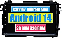RoverOne Central Multimídia para Honda Vezel HRV HR-V 2014 2015 2016 2017 com CarPlay Android Auto Navegação GPS Bluetooth Radio Estéreo WiFi