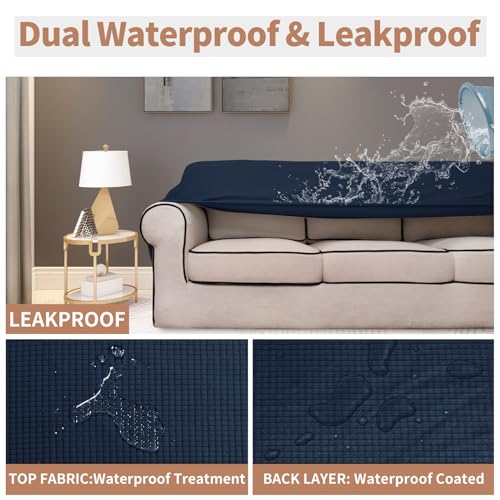 Image of Easy-Going 100% Waterproof Oversized Chair Couch Cover, Stretch Sofa Cover