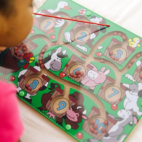 Melissa & Doug Magnetic Wand Number Maze - Wooden Puzzle Activity, Learning Toys, Travel Activities For Kids, Magnetic Maze For Toddlers And Kids Ages 3+ 3 513PgvR1p9L. AC