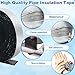 2 Rolls Pipe Insulation Tape, Pletpet 65.6 FT Foam and Foil Pipe Wrap Insulation Tape Foam Insulation Tape Self Adhesive Pipe Insulation Wrap Outdoor for Winter Freeze Protection (Sliver, 2Px32.8FT)