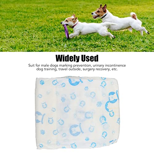 Image of Disposable Dog Diapers, Comfortable Absorbent Disposable Dog Wraps for Male Dogs for Urinary Incontinence Surgery Recovery for Dog Training (S)