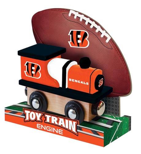 Image of Masterpieces Kids Train Engine - Cincinnati Bengals Wooden Toy, Sports Fan Collectible