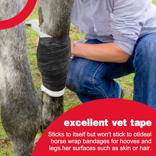 Image of AZEN 9 Pack Self Adhesive Bandage Wrap, 4 inch X 5 Yards Elastic Cohesive Bandage Wrap, Color Athletic Tape, Tattoo Grip Tape Wrap, Vet Wrap, Ankle Tape