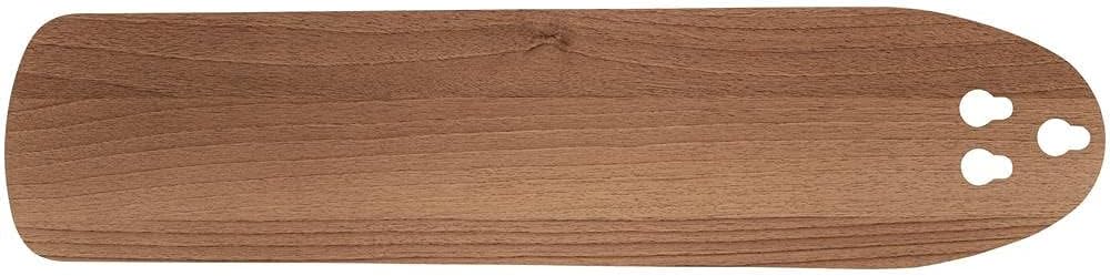 Close-up of Hampton Bay Holly Springs Ceiling Fan blade in brown finish