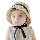 Fatu Fashion Baby Straw Hat Outdoor Toddler Kid Sun Protection Hats Foldable Beach Sun Hats for Girl