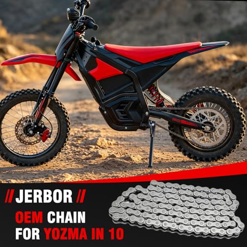 JERBOR Chain for Yozma in 10, Upgrade Heavy Duty Carbon Steel Chain Silver by Jerbor - Used condition - Image 2
