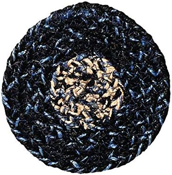 IHF - Decoración para el hogar, colección trenzada de alta calidad, estilo primitivo, rústico, campestre, de granja, yutealgodón, 30 días sin