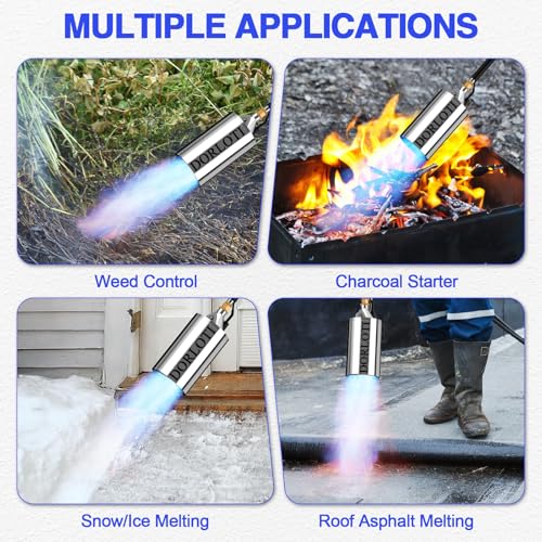image for DORLOTI Propane Torch Weed Burner Kit, Blow Torch High Output with Sel