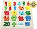 EasY FoxY ToY Numeri-di-Legno-Puzzle Grandi Numeri Colorati 1-20, Giocattoli di Legno per l'apprendimento di Numeri per Numeri, Giocattoli di abilità motorie a Partire da 2 Anni di Regalo per Bambini
