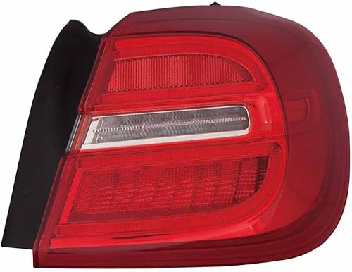 ACK - Luz trasera LED exterior para Mercedes Benz GLA 15-17, sin logotipo, lado del pasajero, CAPA  Certificado DOT 156 906 22 58  MB2805117C