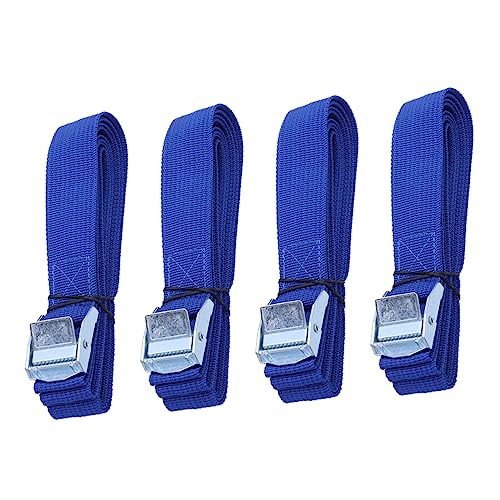 BUGUUYO 10 Piezas Correas De Carga Correas con Hebilla De Leva Cinturones para Hebillas Correas De Amarre con Hebilla De Leva Correas De Equipaje para Coche Lona Correas con Hebillas Blue