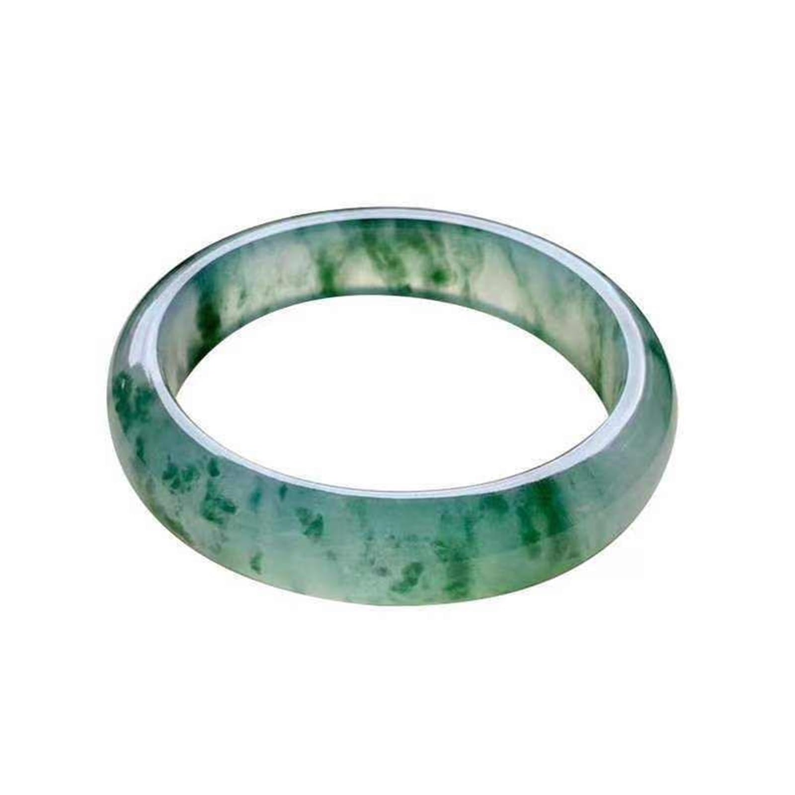 Bracelet en jade pour femme au quotidien avec fleurs bleues vertes