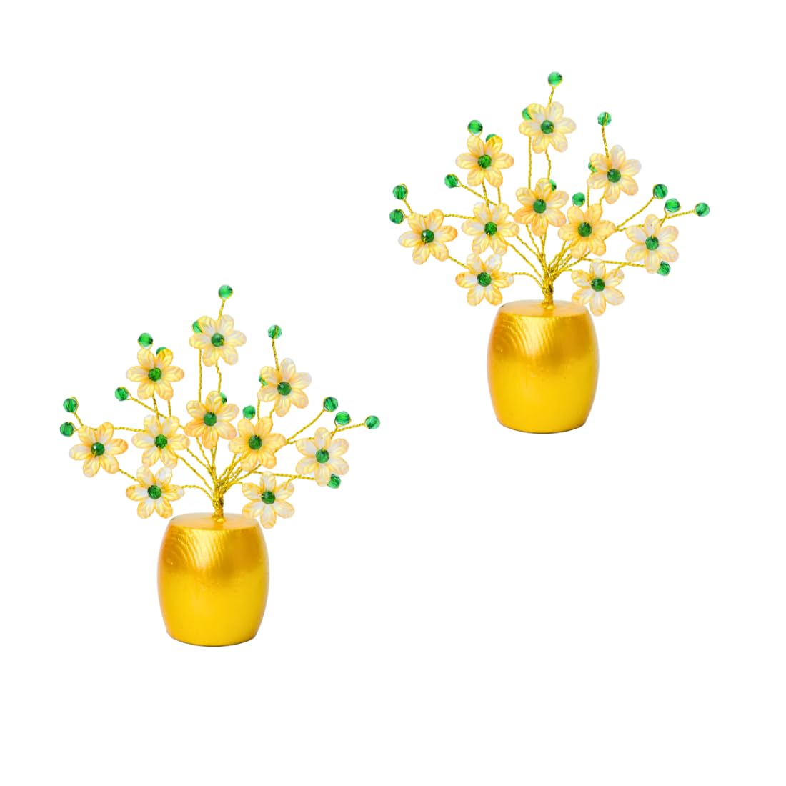 ILook Decor Artificial Plants for Home Decor | Pack of 2 Artificial Flower Plants with Pot for Home | Shelves | Table top | Dorm | Office | Showcasing & Gifts (Green) (B0CRQBB5ZG) Amazon Price History, Amazon Price Tracker
