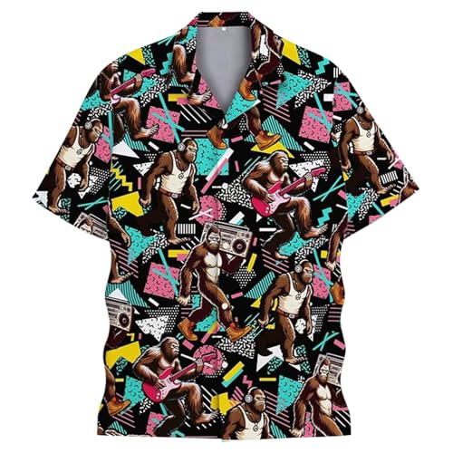 Chemise homme imprimé floral décontractée : coupe relax pour tenue d'été