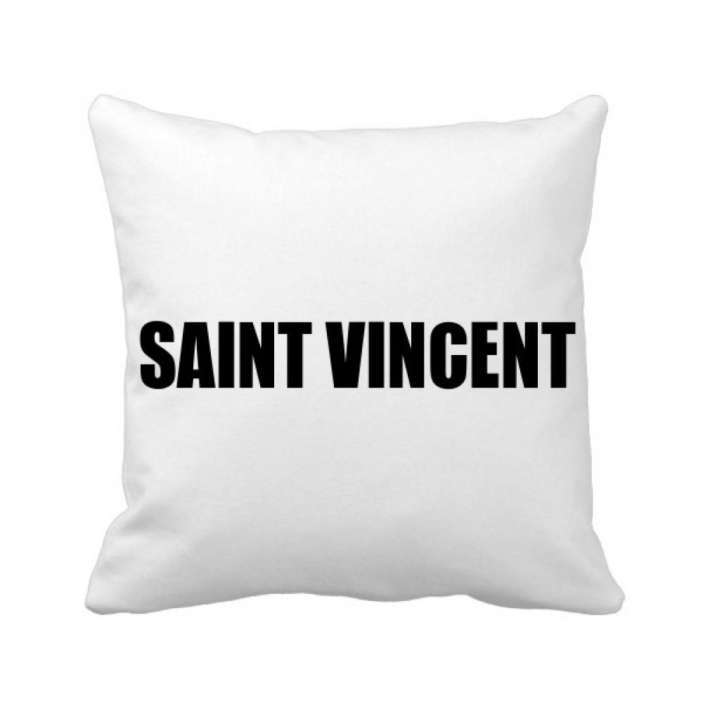 Coussin de canapé Saint Vincent oreiller carré noir multicolore de décoration maison 40x40cm