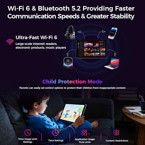 Image of 2026 Tablet 10.1 inch Android 16 with Gemini AI, 16GB RAM + 64GB ROM, GMS Widevine L1, WiFi 6 & BT 5.3, 1280 * 800 HD, 6000mAh Tablet (Gray)