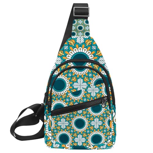Sac à dos à bandoulière homme pour festival et sorties urbaines vertes
